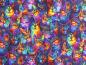 Preview: Patchworkstoff mit frechen Katzen in Neonfarben Von Timeless Treasures